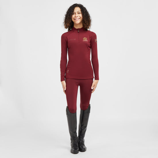 Childs Team Long Sleeve Base Layer Burgundy