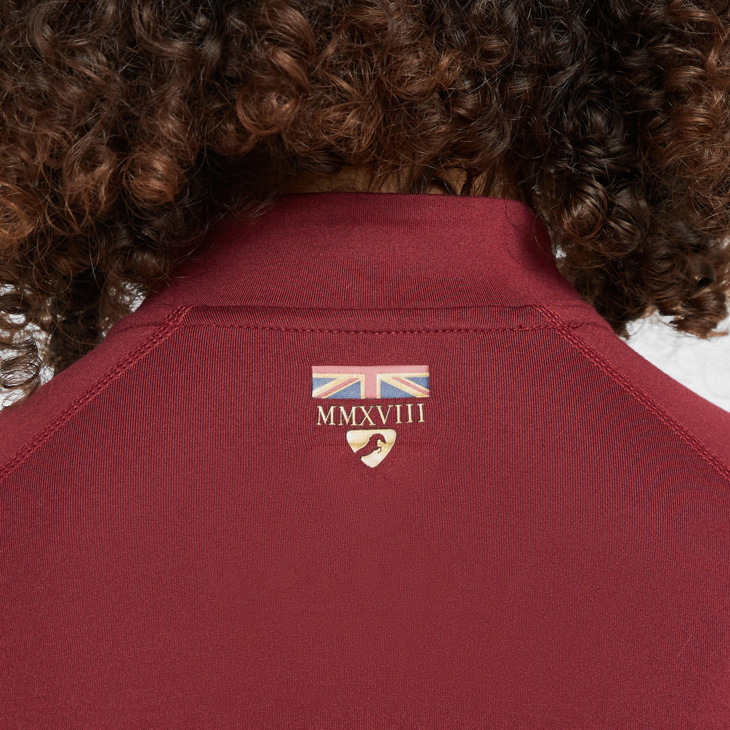 Childs Team Long Sleeve Base Layer Burgundy