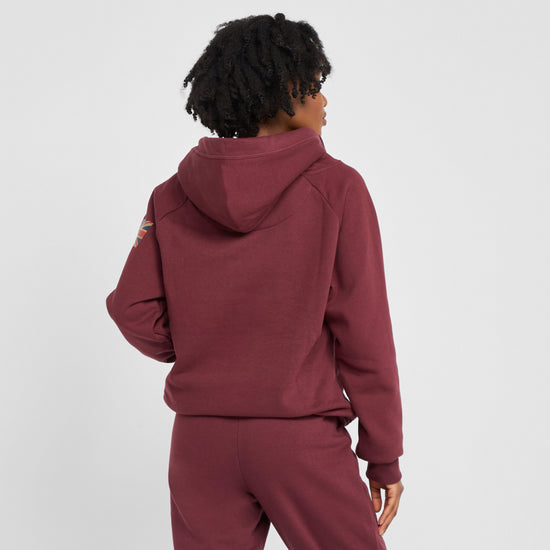 Womens Team Hoodie Burgundy
