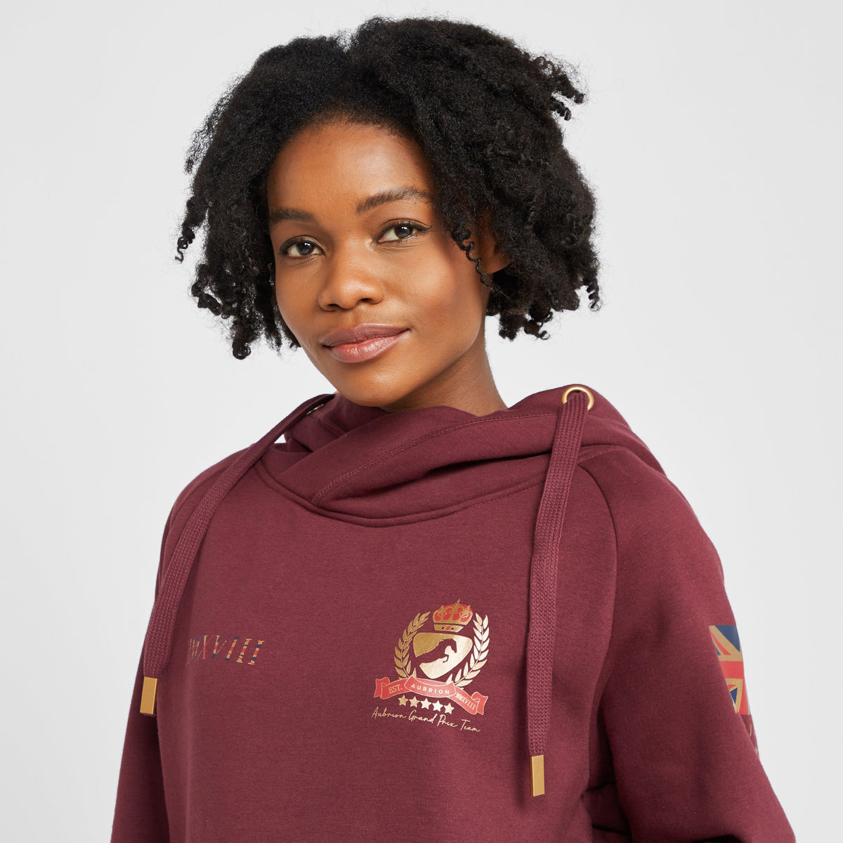 Womens Team Hoodie Burgundy