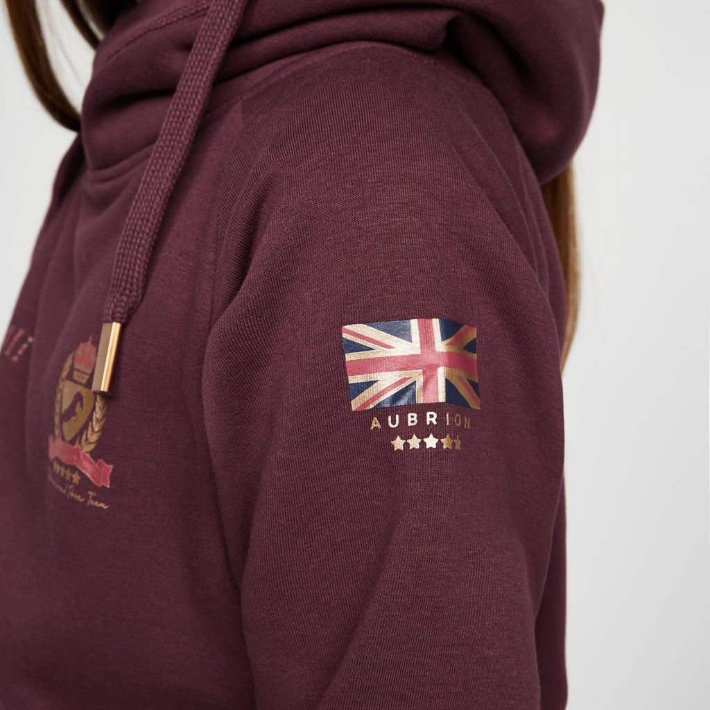 Young Rider Team Hoodie Burgundy