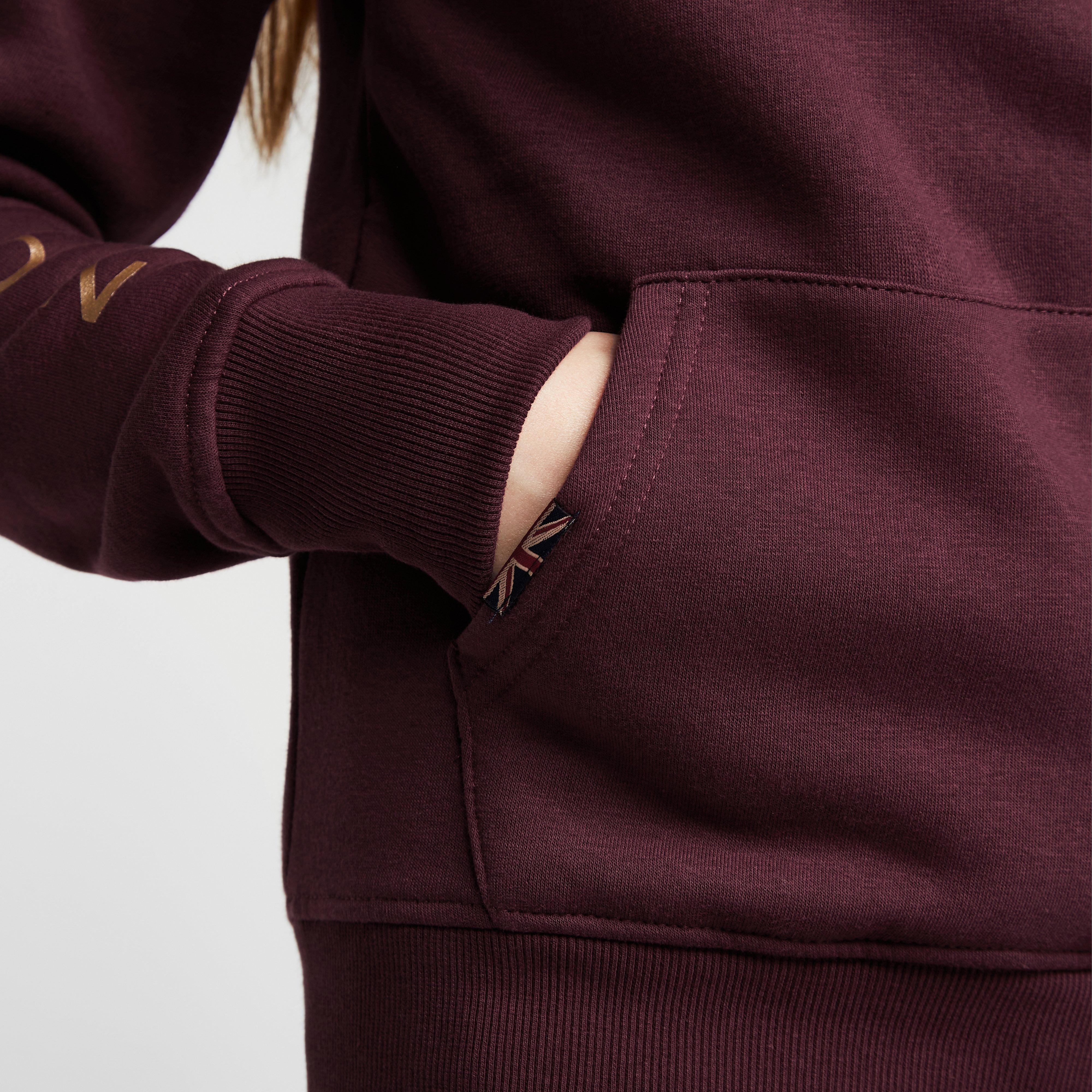 Young Rider Team Hoodie Burgundy