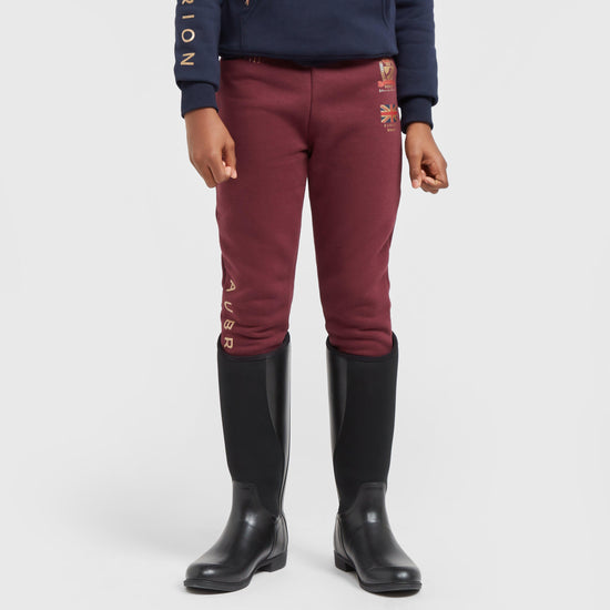 Young Rider Team Joggers Burgundy