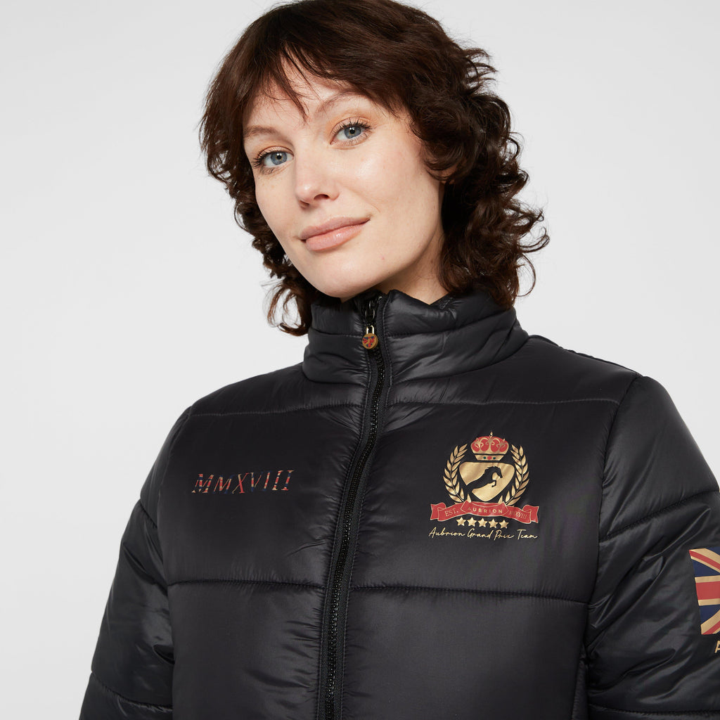 Womens Team Padded Coat Black