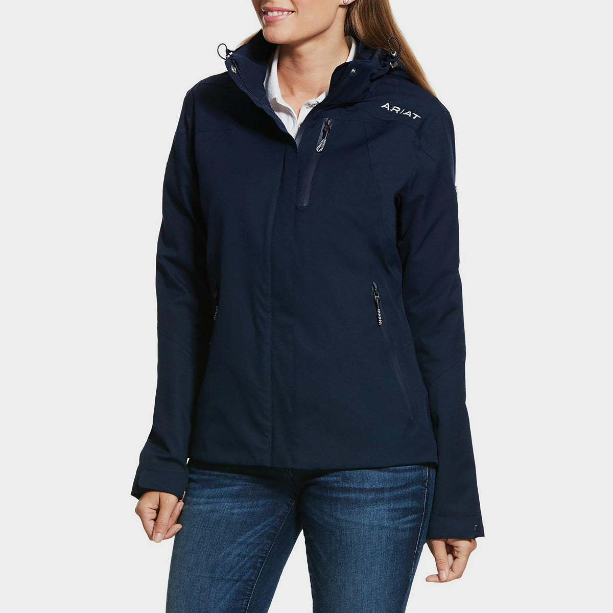 Womens Coastal Waterproof Jacket Navy