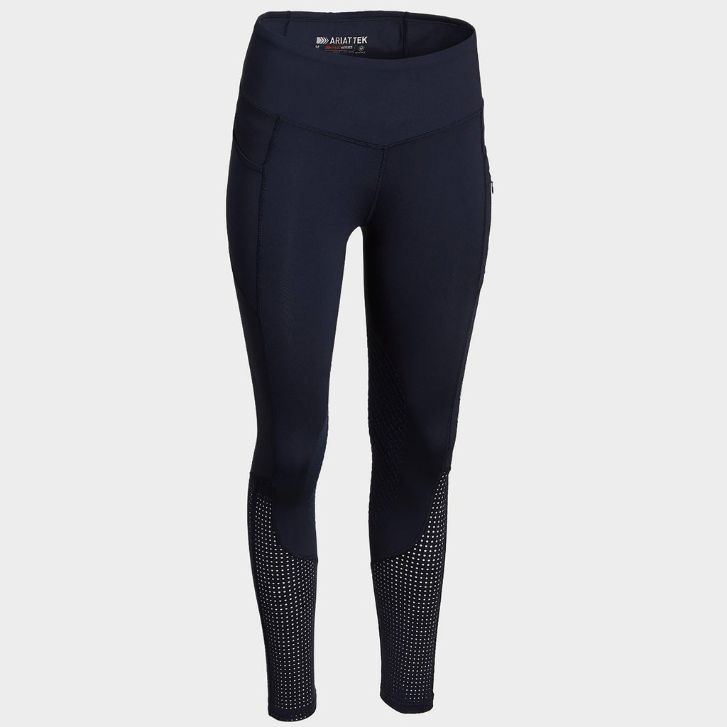 Ladies Eos Knee Patch Tights Navy
