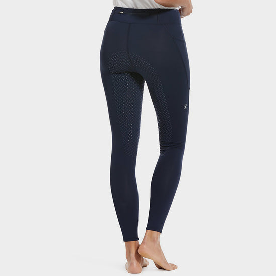 Ladies Prevail Insulated Full Seat Tights Navy Reflective