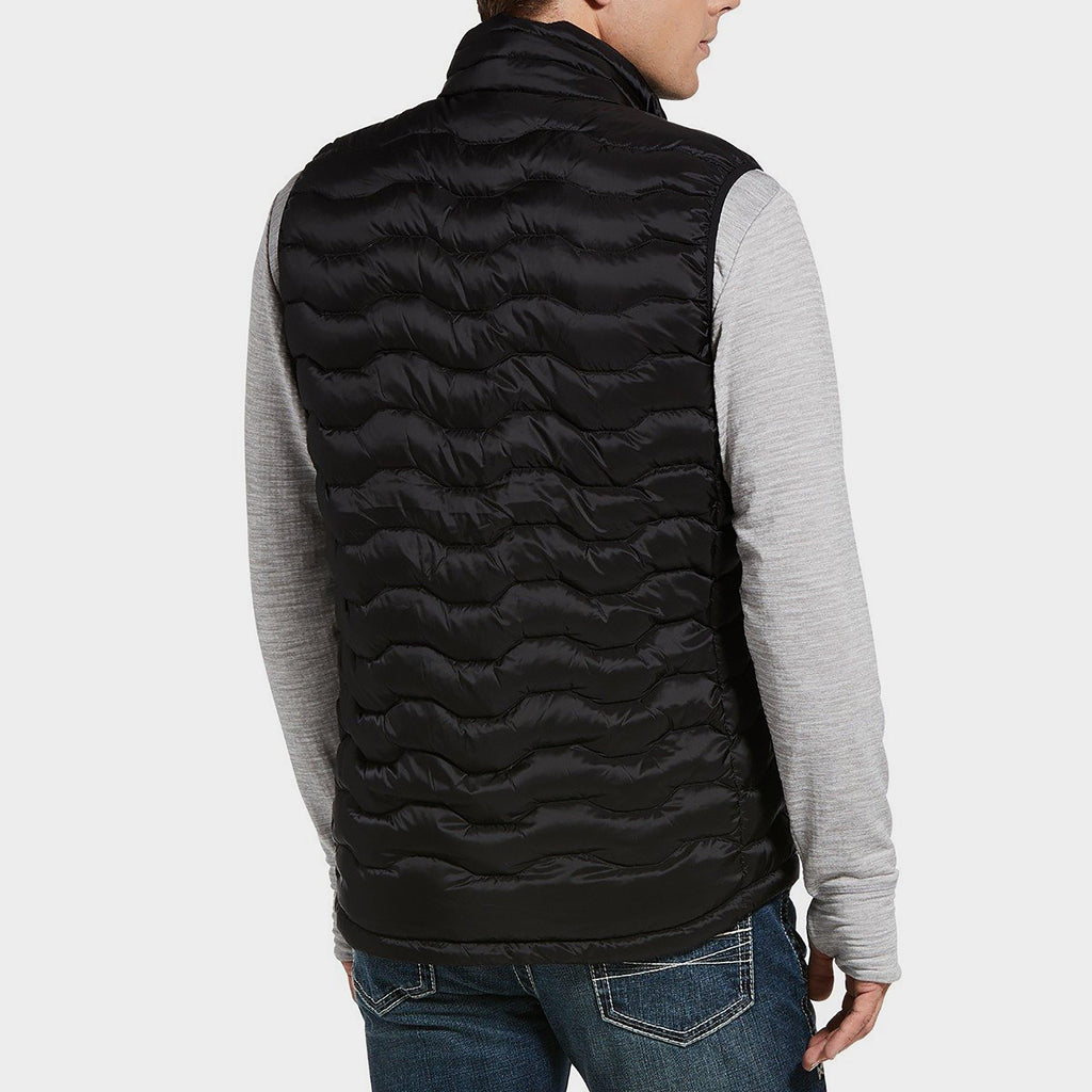 Mens Ideal V Down Gilet Black