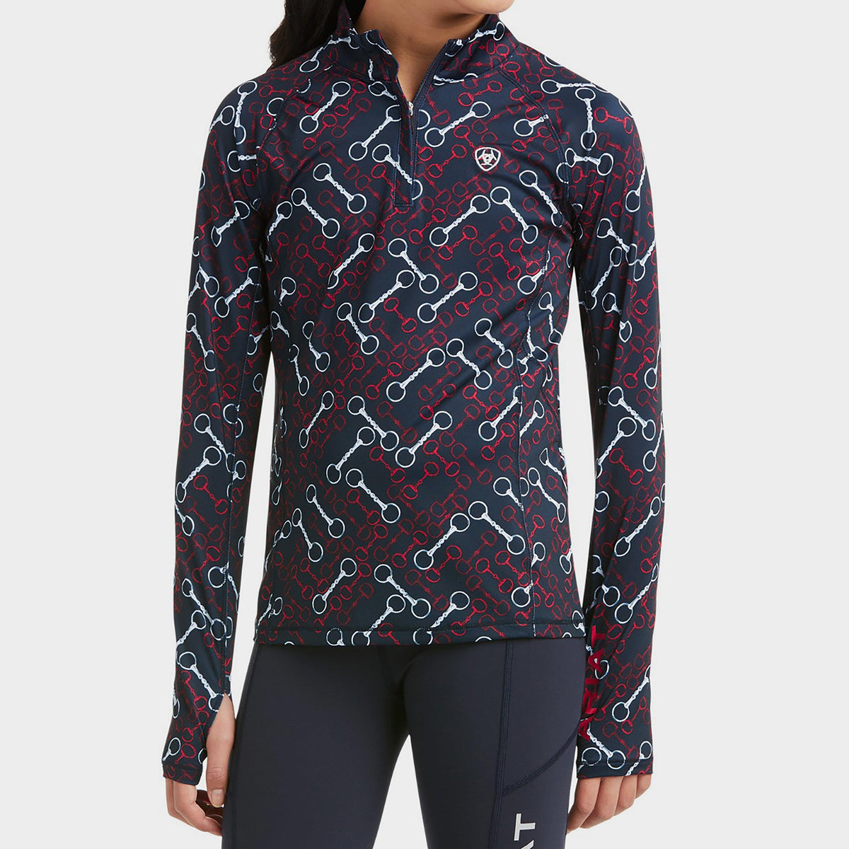 Childs Lowell 1/4 Zip Baselayer Team Print