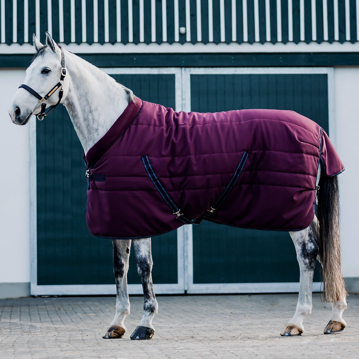 Rambo® Cosy 200g Medium Weight Standard Neck Stable Rug Burgundy