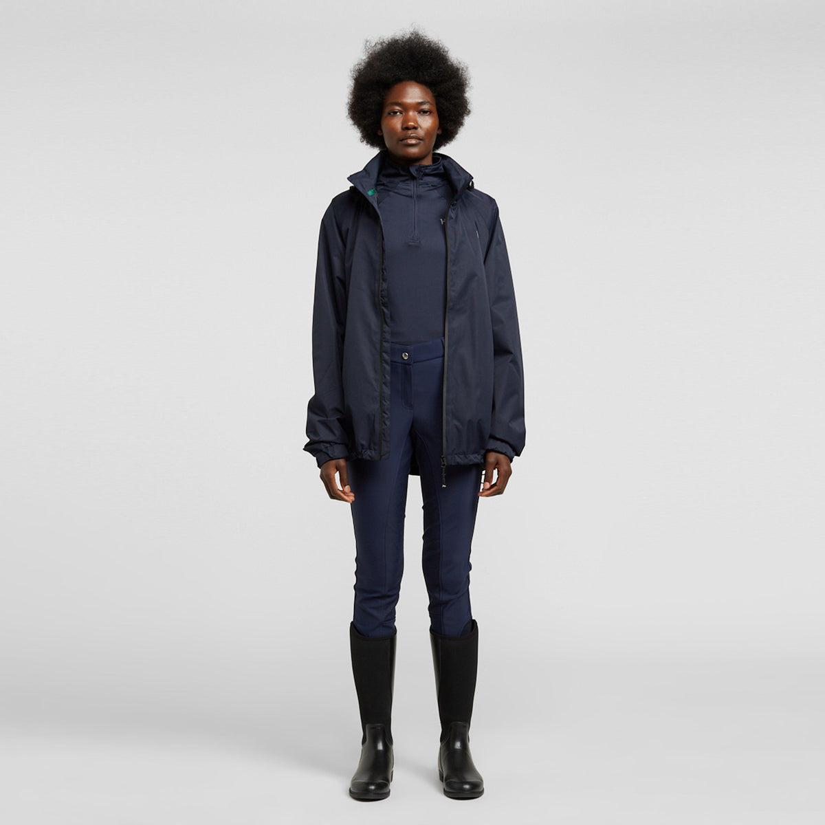 Womens Signature Barra Technical Jacket Navy