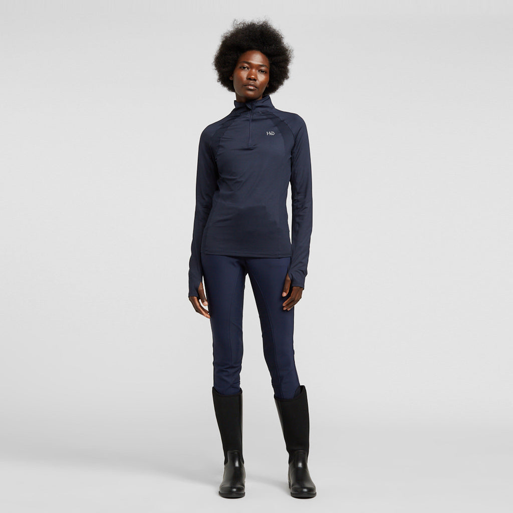Womens Aveen Technical Long Sleeve Top Navy