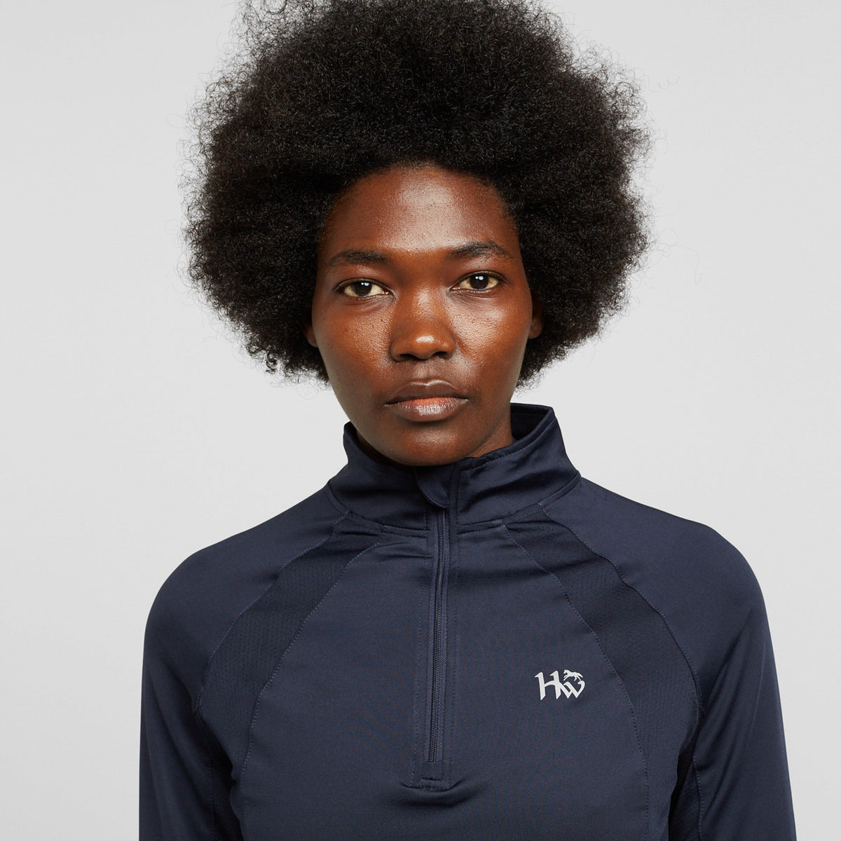 Womens Aveen Technical Long Sleeve Top Navy