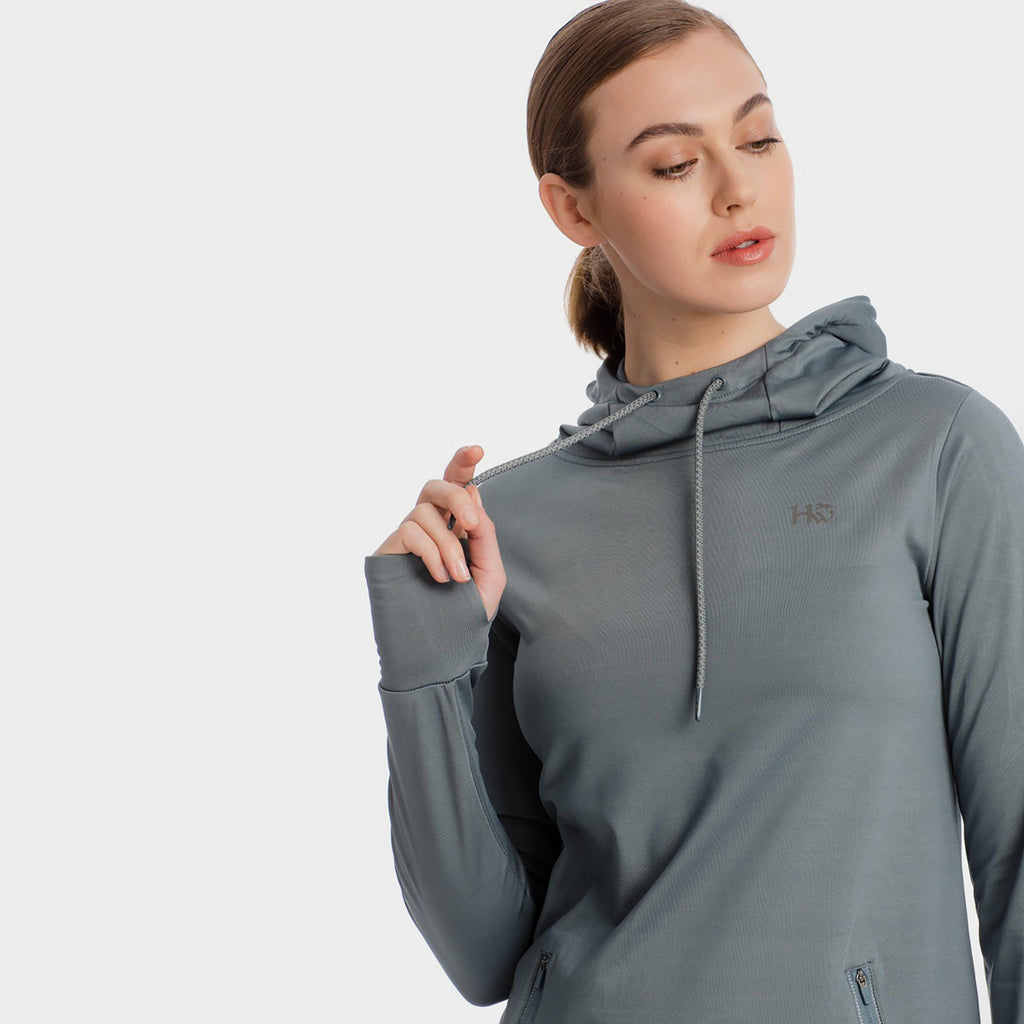 Womens Technical Hooded Fleece Winter Ocean