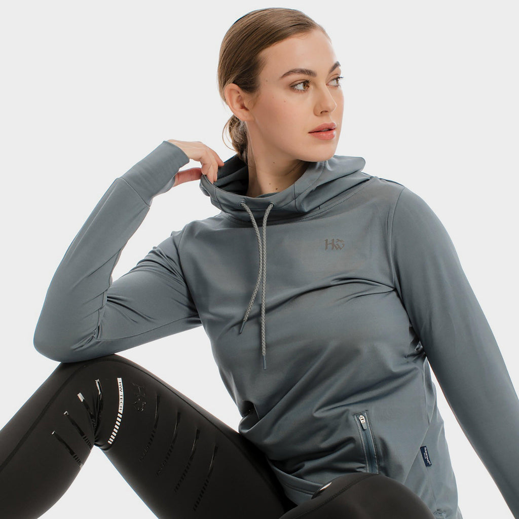 Womens Technical Hooded Fleece Winter Ocean