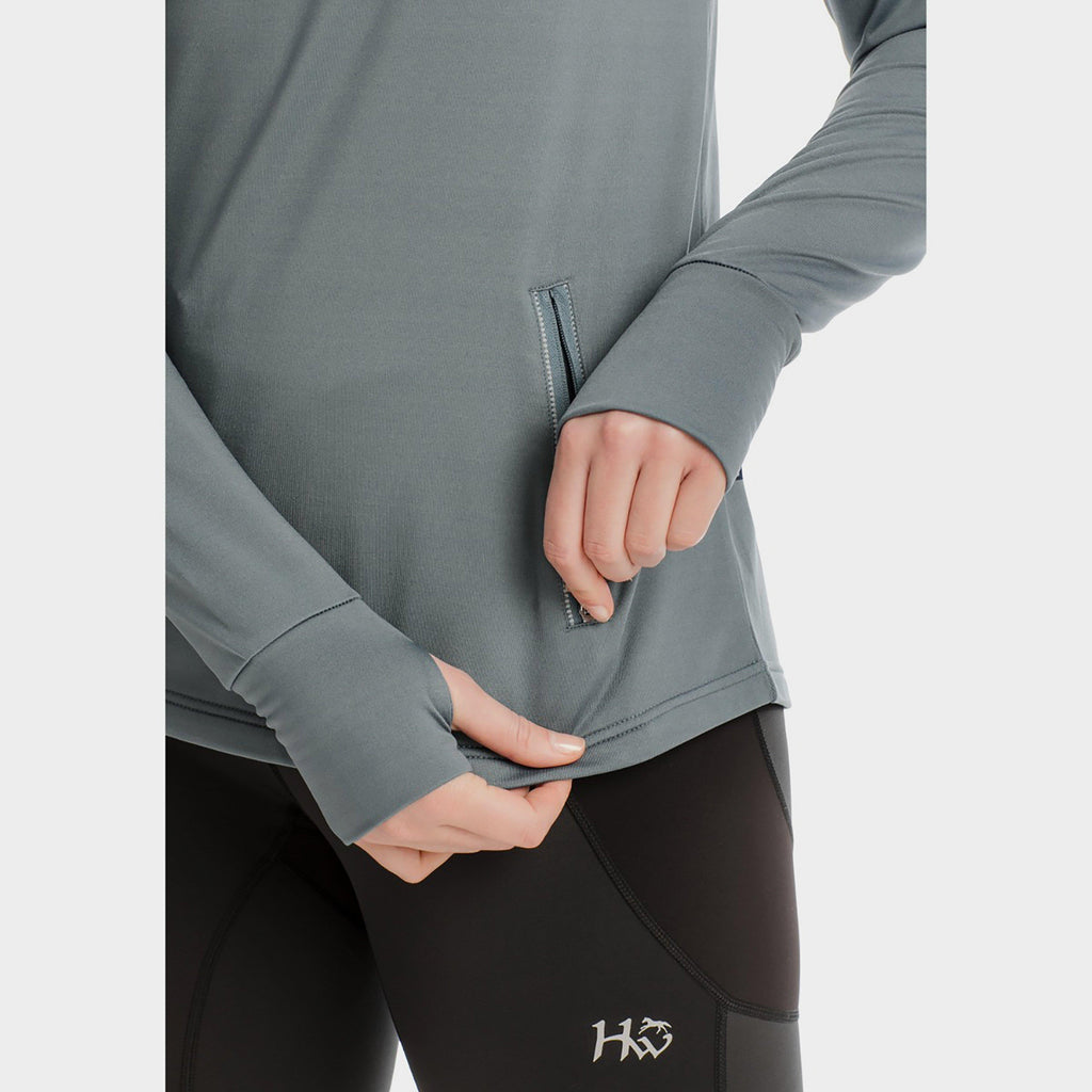 Womens Technical Hooded Fleece Winter Ocean