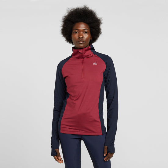 Womens Thea Technical 1/4 Zip Fleece Navy Spice