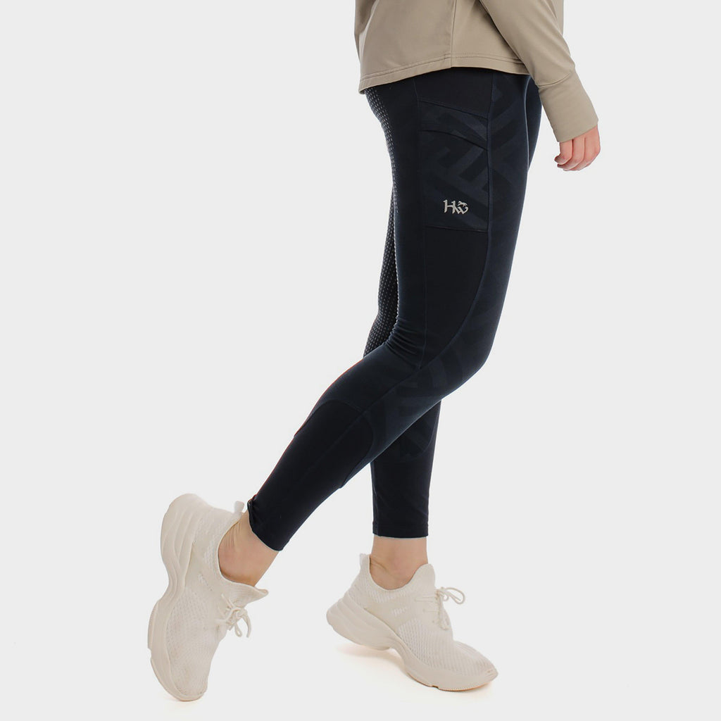 Womens Winter Riding Tights Navy