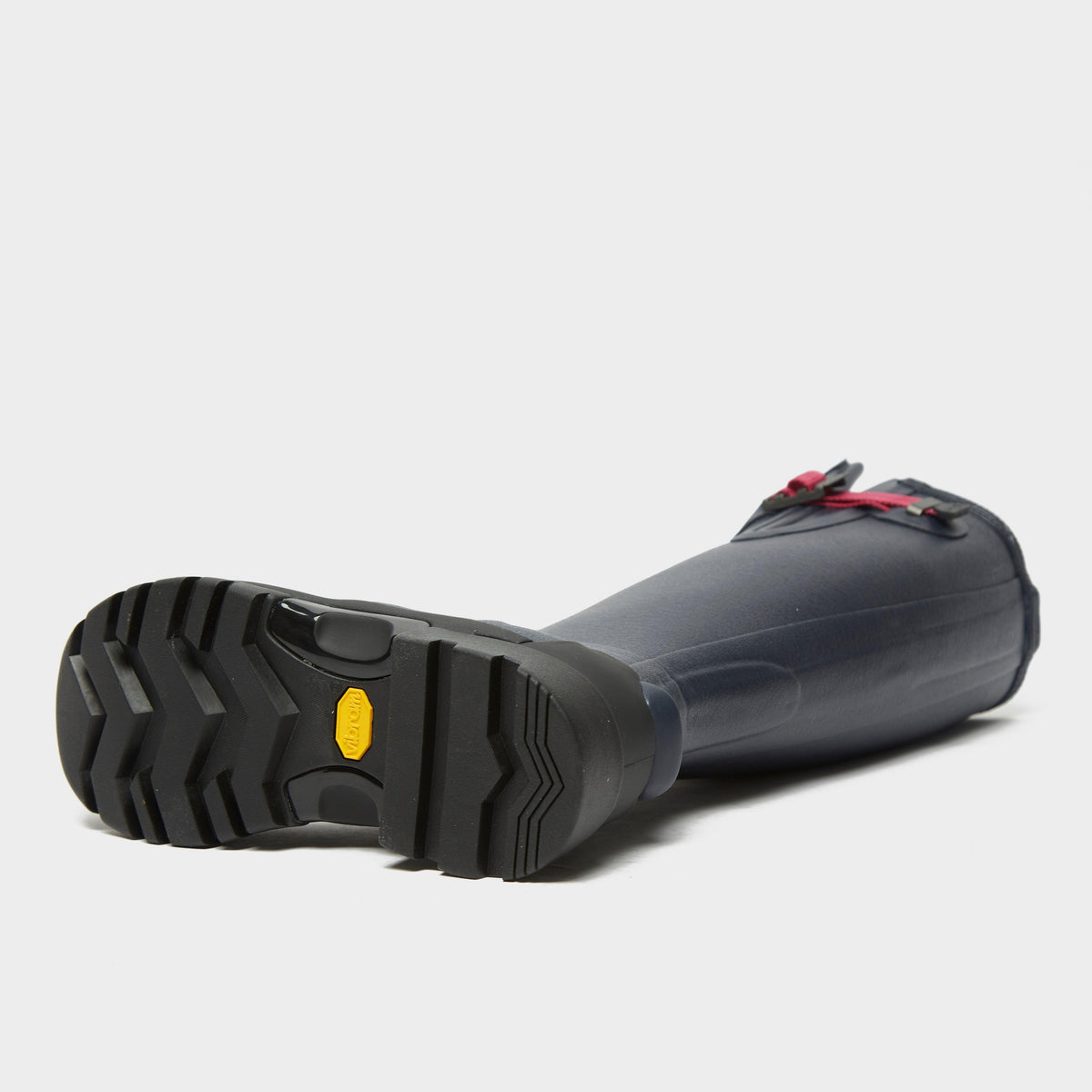 Womens Balmoral Neoprene Side Adjustable Wellington Boots Navy/Peppercorn