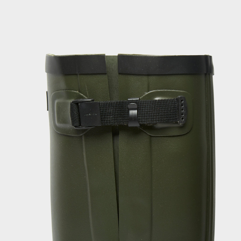 Unisex Balmoral Classic Side Adjustable Wellington Boots Dark Olive