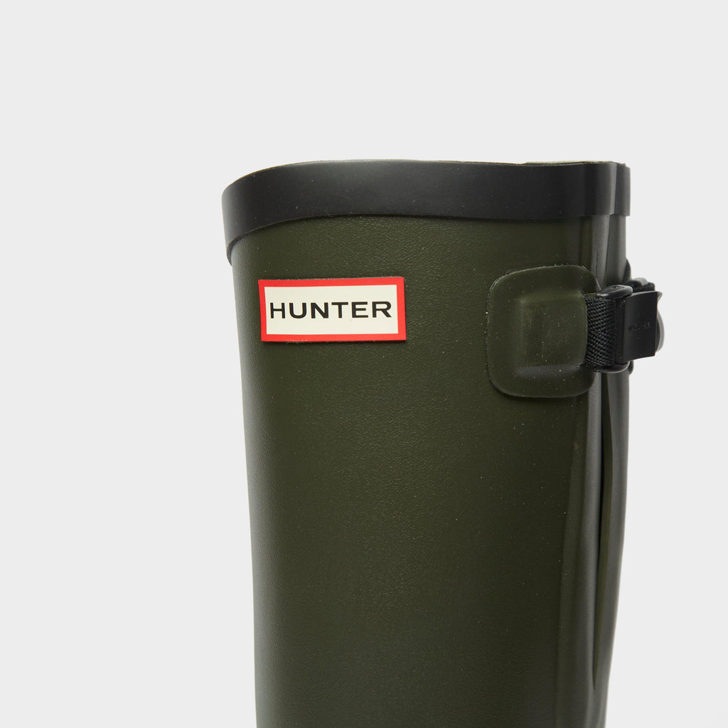 Unisex Balmoral Classic Side Adjustable Wellington Boots Dark Olive