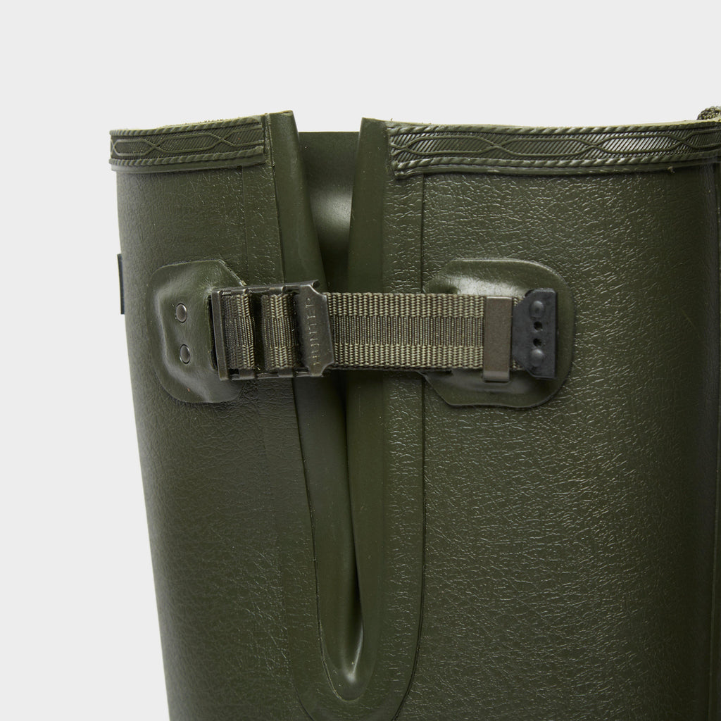 Mens Balmoral Neoprene Side Adjustable Wellington Boots Dark Olive