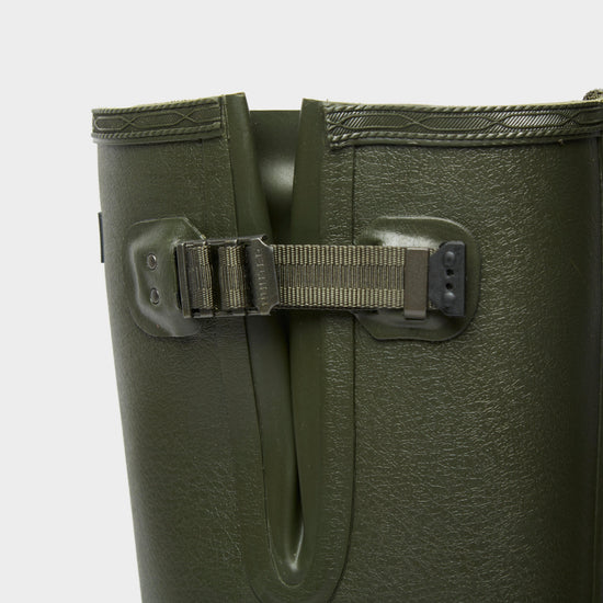 Mens Balmoral Neoprene Side Adjustable Wellington Boots Dark Olive