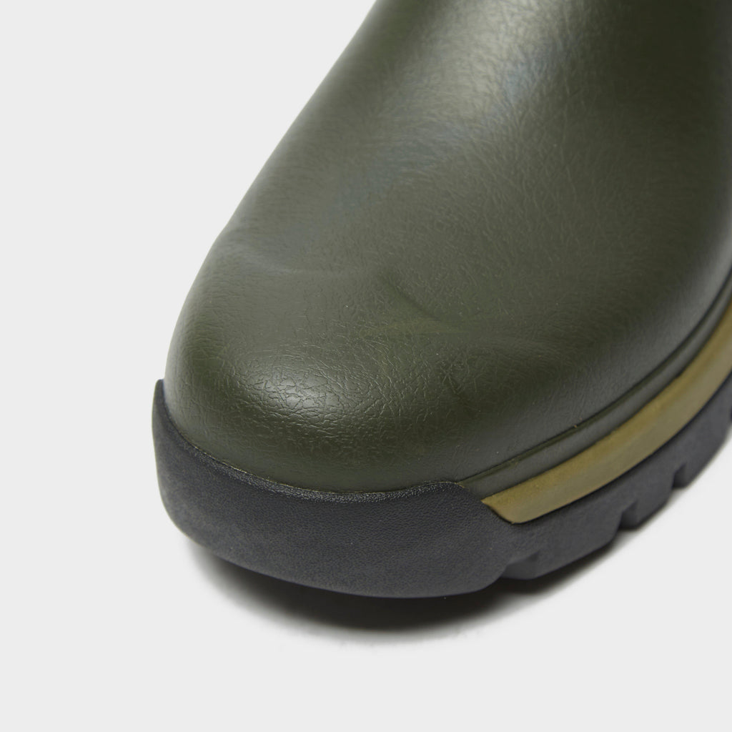 Mens Balmoral Neoprene Side Adjustable Wellington Boots Dark Olive