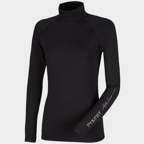 Women's Abby Roll Neck Top Black