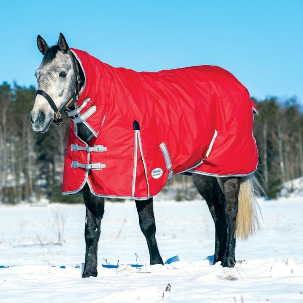 ComFiTec Classic 300g Heavyweight Combo Turnout Rug Red/Silver/Navy