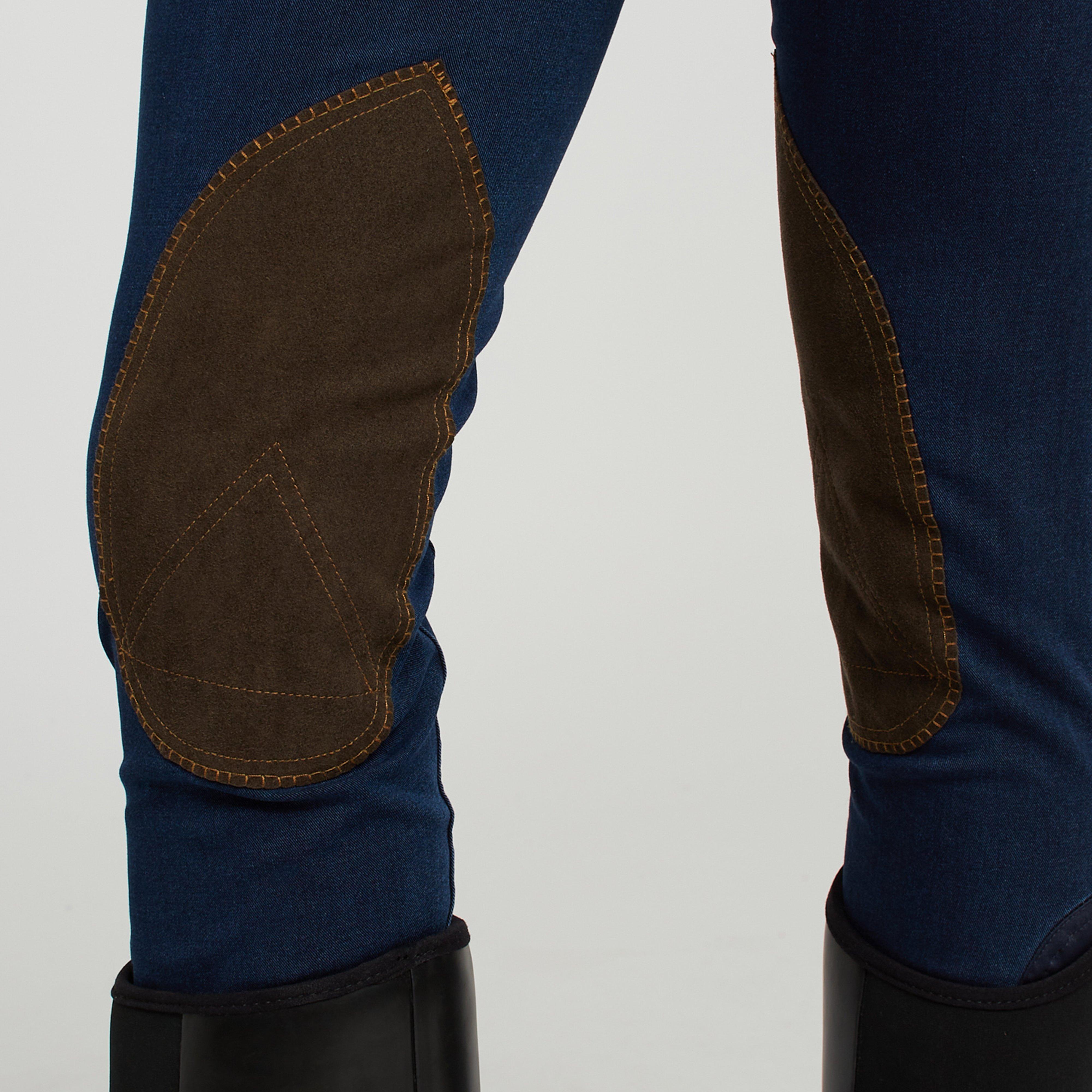 Womens Shona Denim Breeches Blue Denim