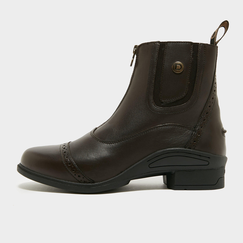 Womens Rapture Zip Paddock Boots Brown
