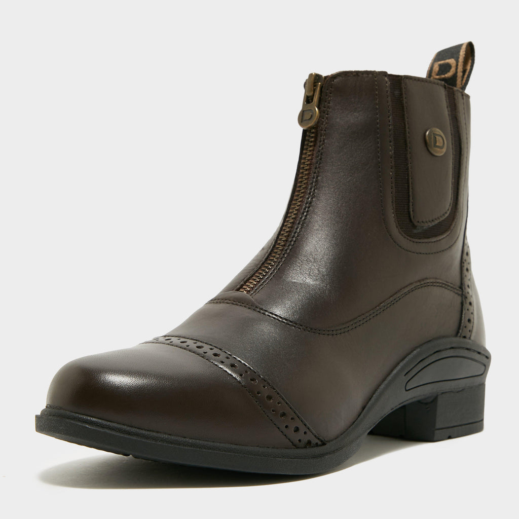 Womens Rapture Zip Paddock Boots Brown