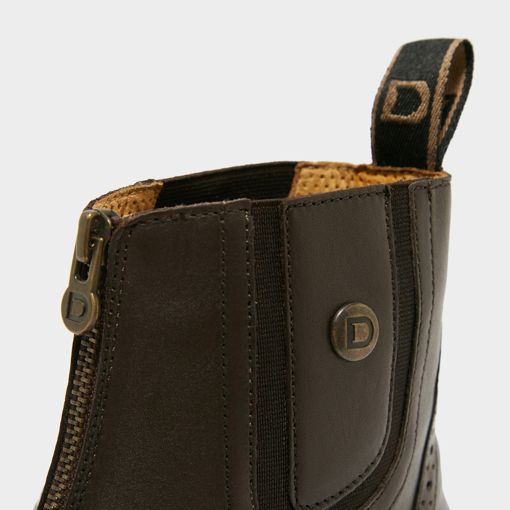 Womens Rapture Zip Paddock Boots Brown