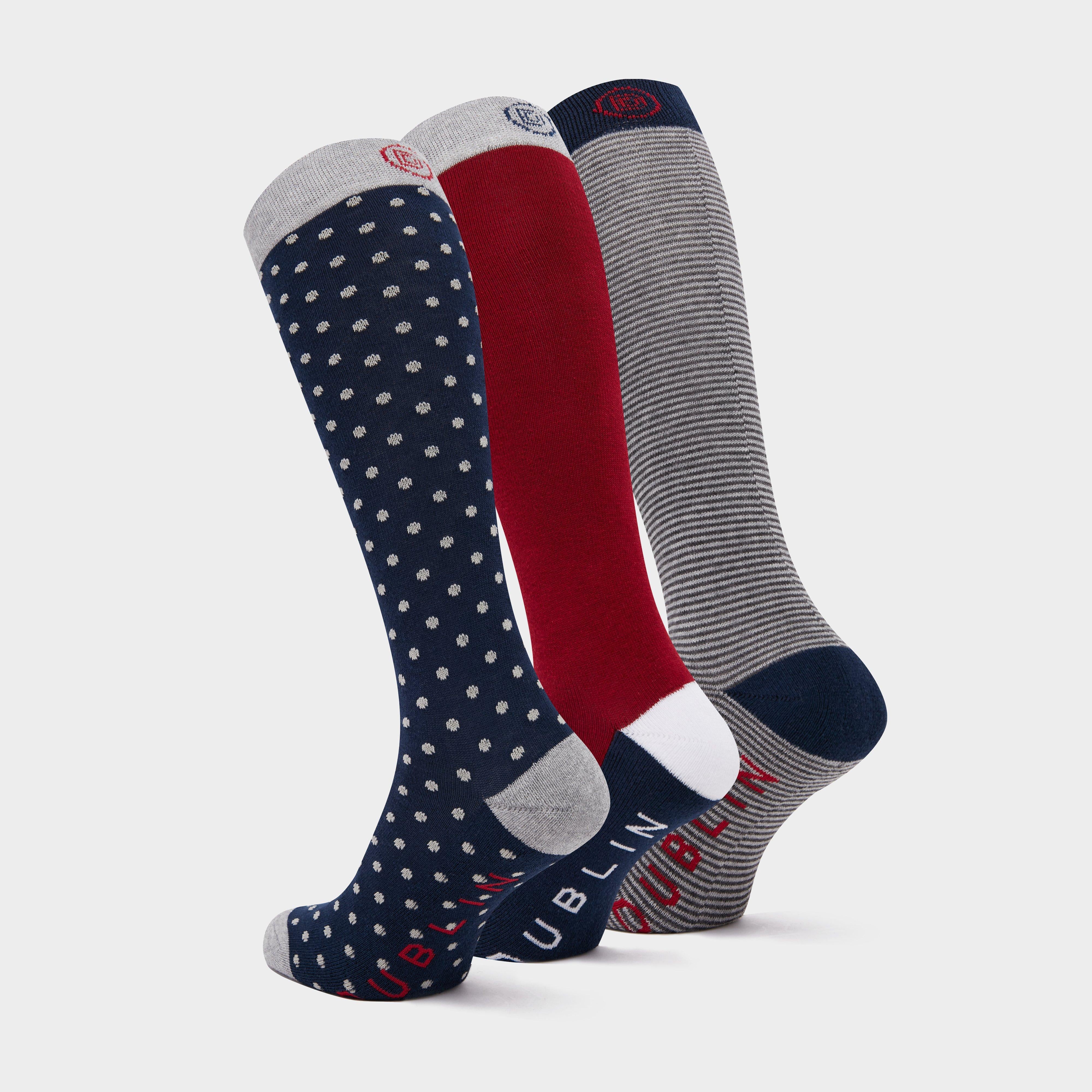 Classic Socks 3 Pack Burgundy