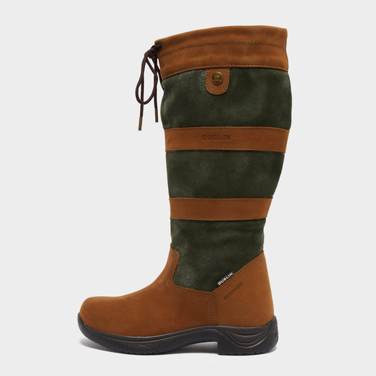 Womens River Boots III Dark Brown/Green