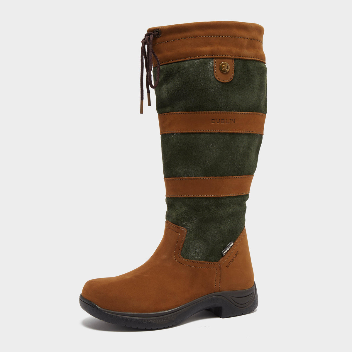 Womens River Boots III Dark Brown/Green