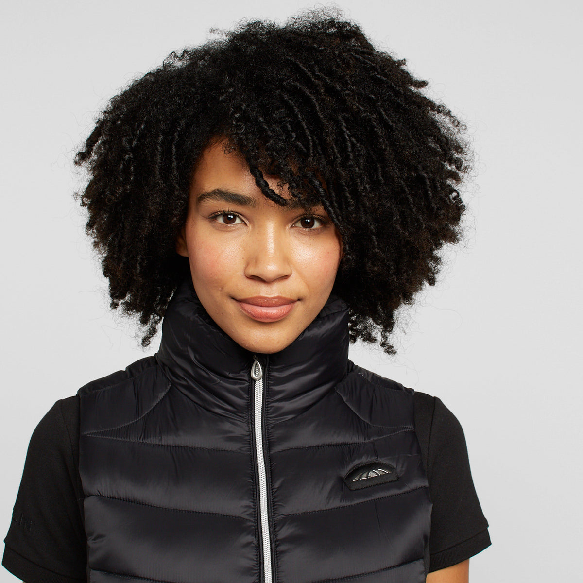 Womens Dion Puffer Vest Black