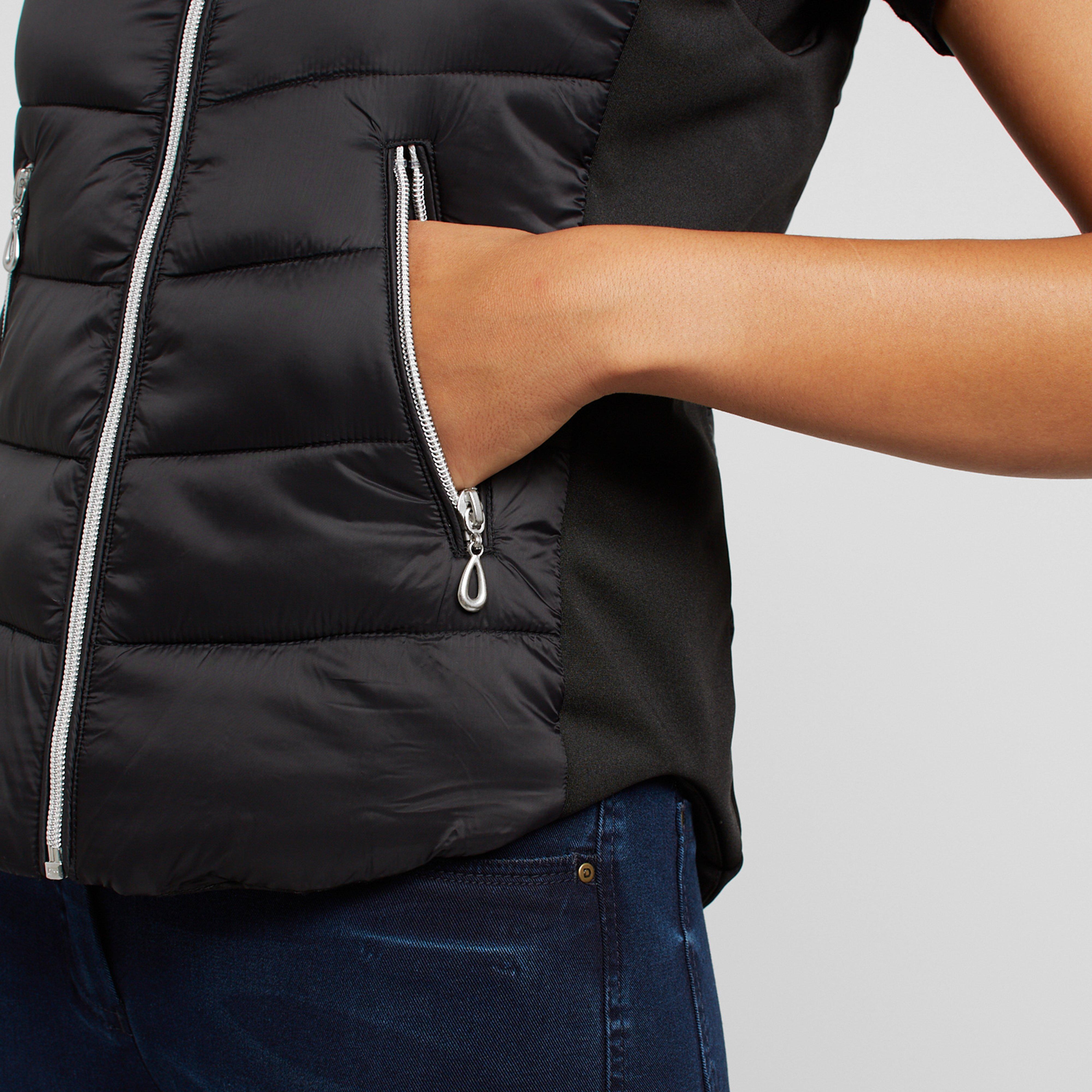 Womens Dion Puffer Vest Black