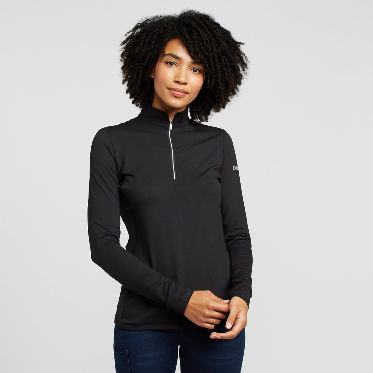 Womens Kylee Long Sleeve Top Black