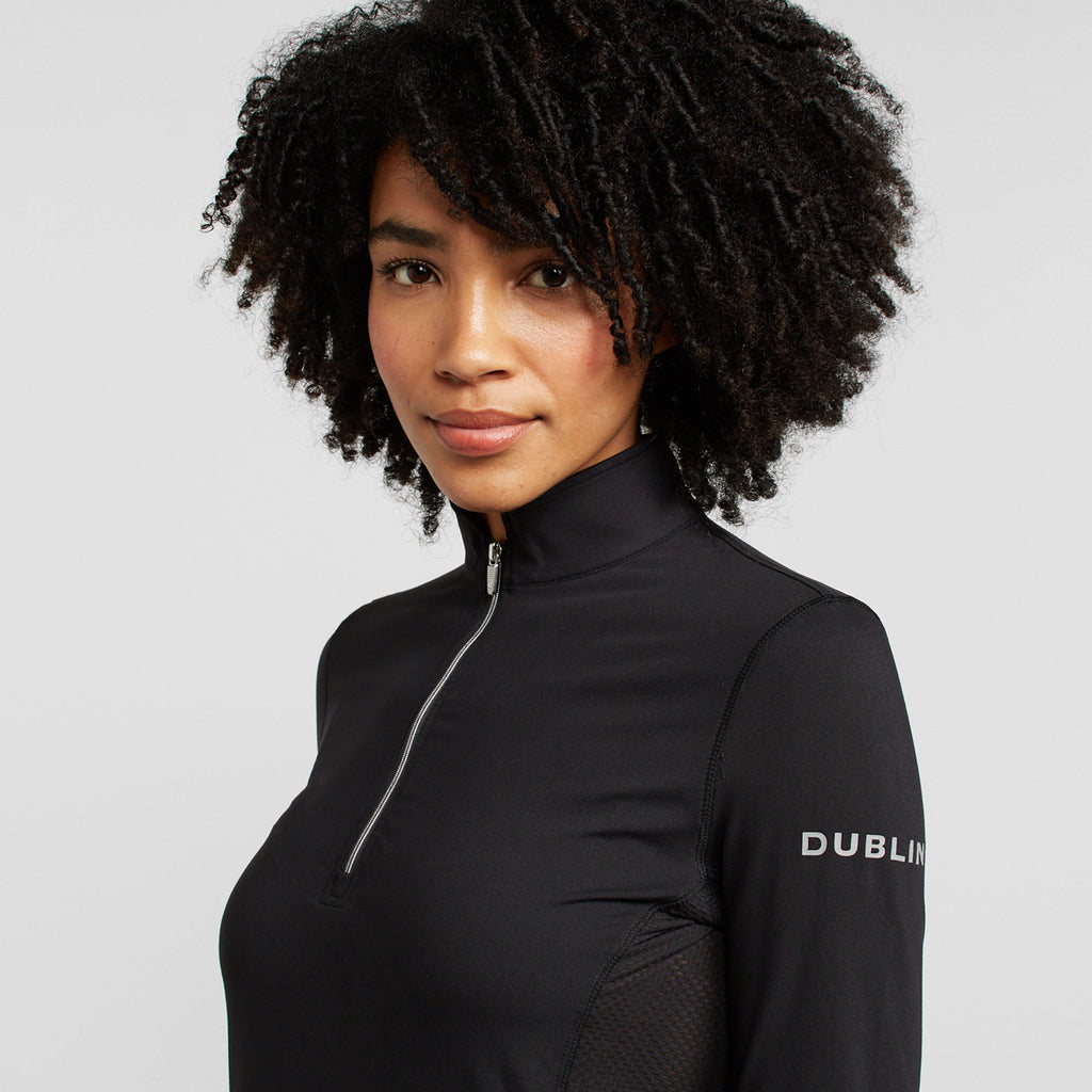 Womens Kylee Long Sleeve Top Black