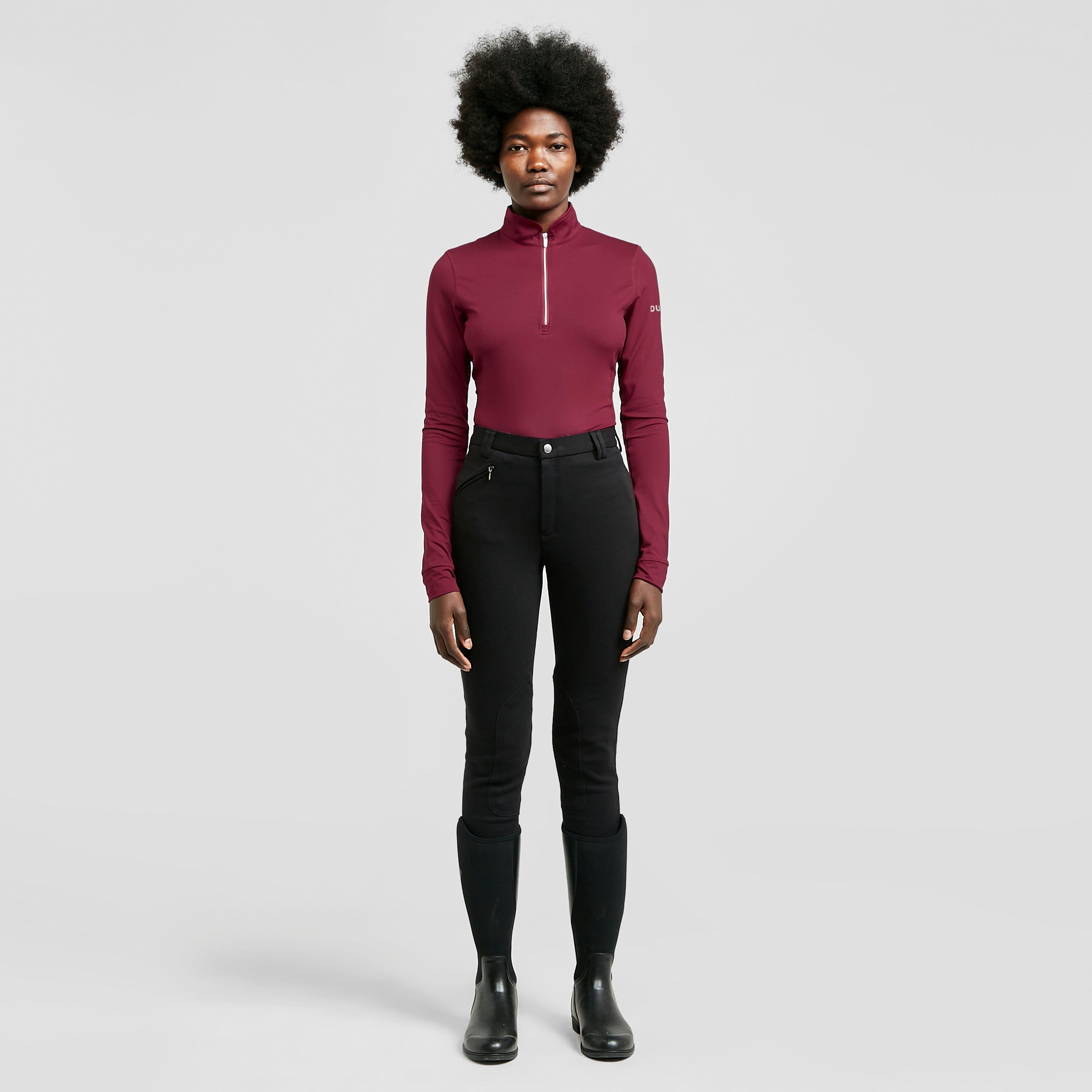 Womens Kylee Long Sleeve Top Deep Crimson Red