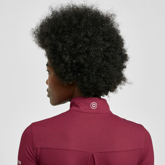 Womens Kylee Long Sleeve Top Deep Crimson Red