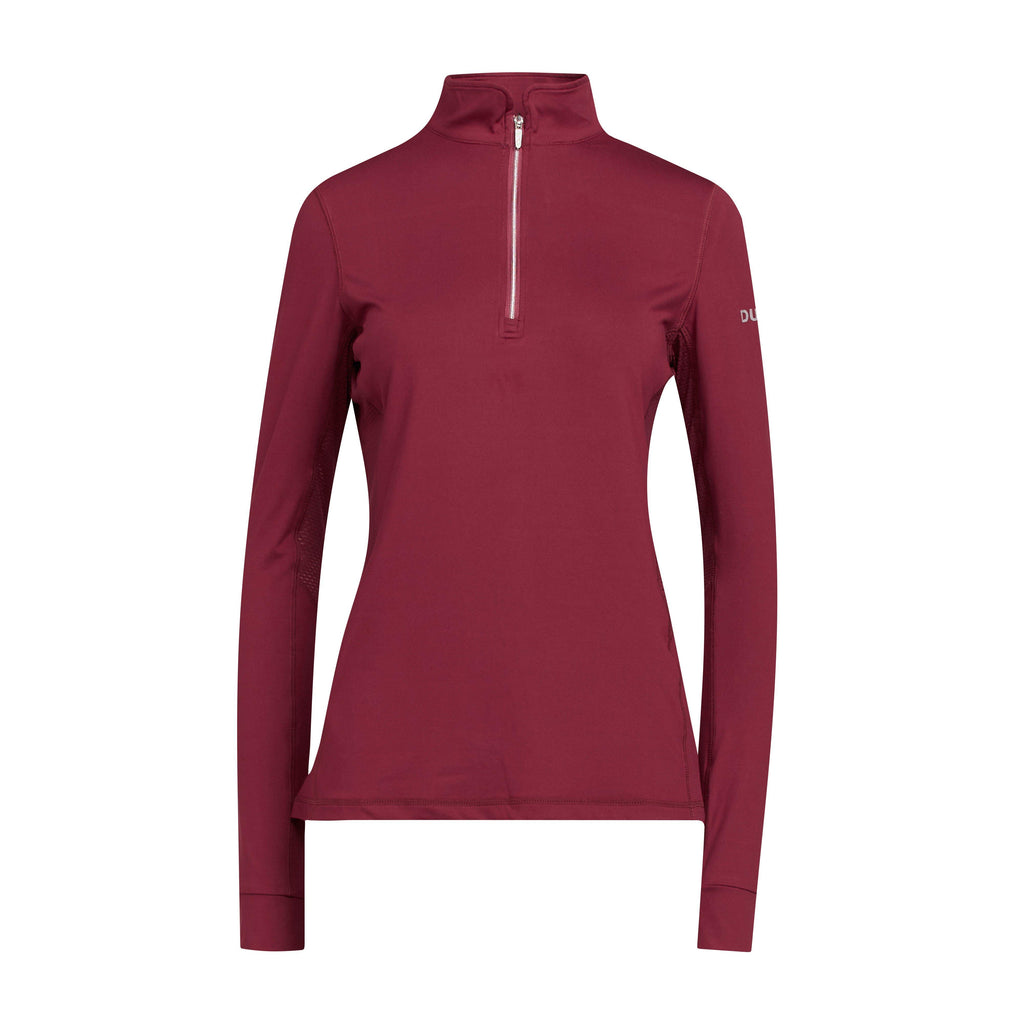 Womens Kylee Long Sleeve Top Deep Crimson Red