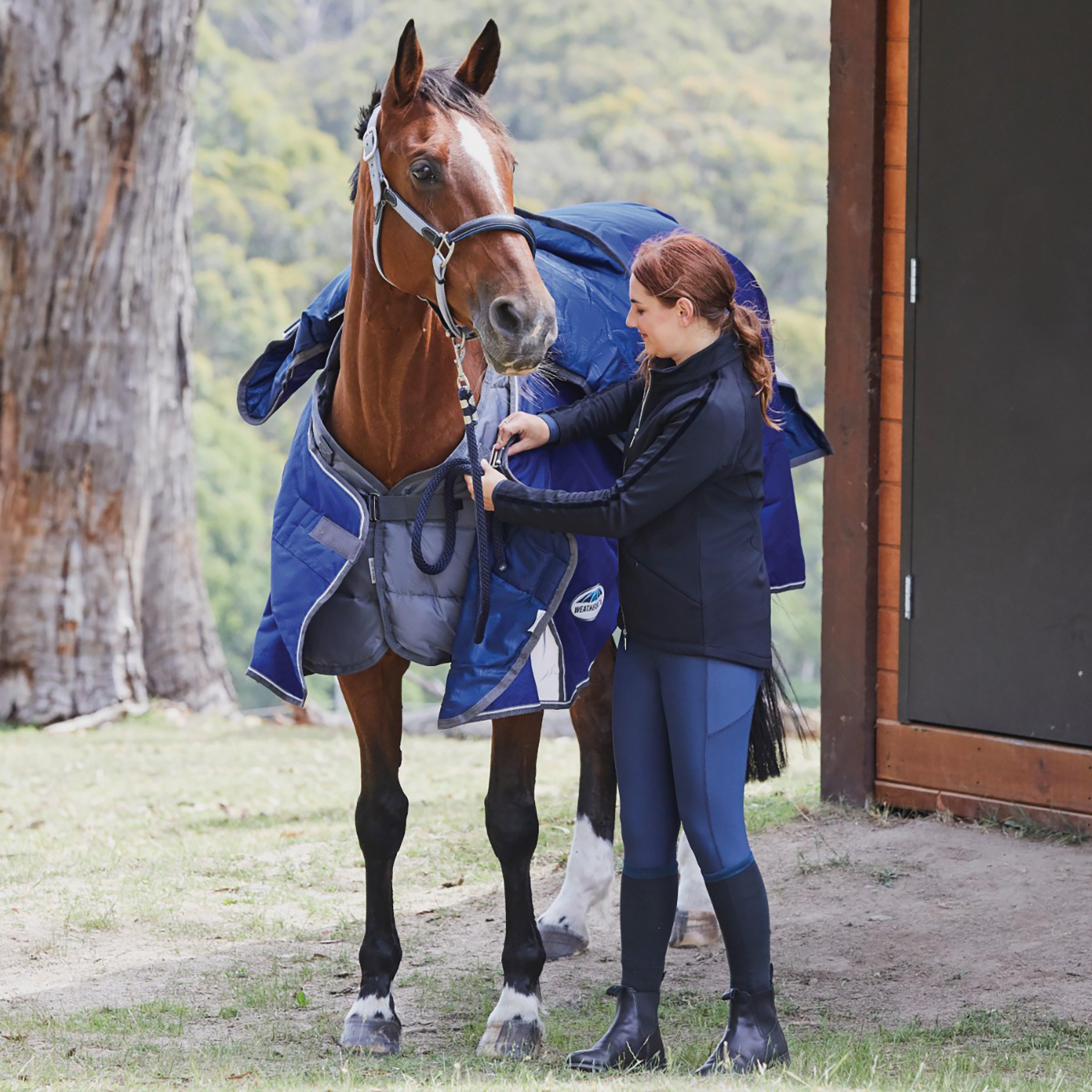 Ladies Noemi Printed Sculpt Riding Tights Ink Navy