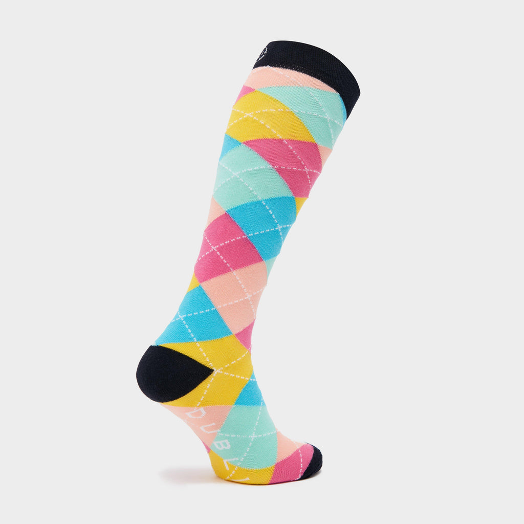 Single Pack Socks Argyle Rainbow