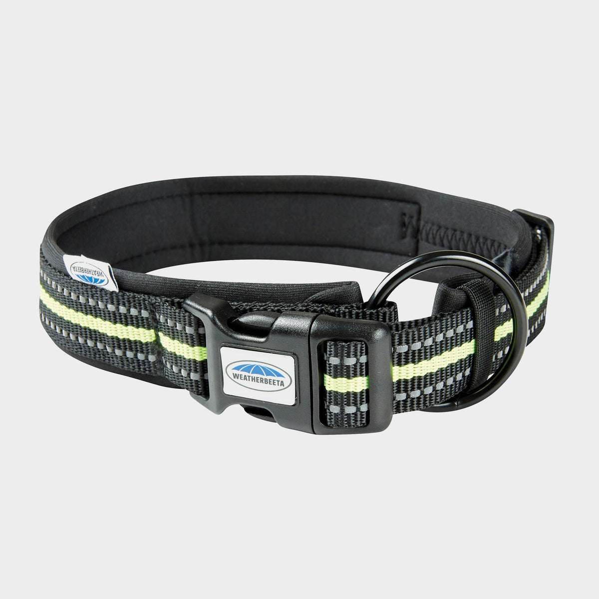 Reflective Dog Collar Black/Yellow