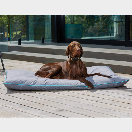 Pillow Dog Bed Blue Denim