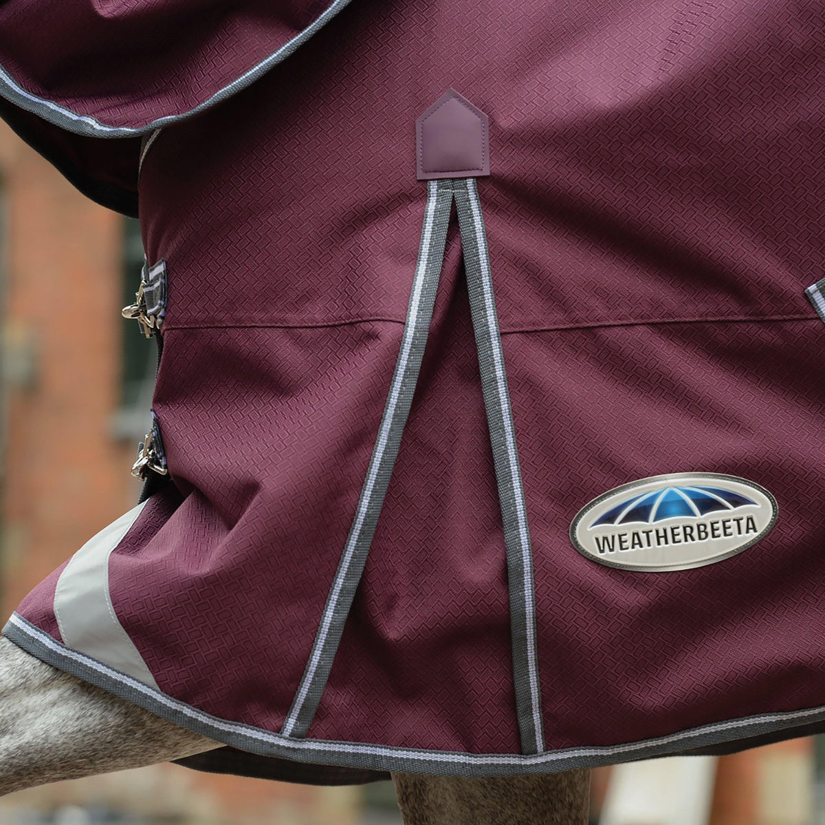 ComFiTec Plus Dynamic II 220g Medium Weight Combo Neck Turnout Rug Blue Swirl Marble Print