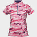 Short Sleeve Ruby Marble Top Pink Swirl Marble